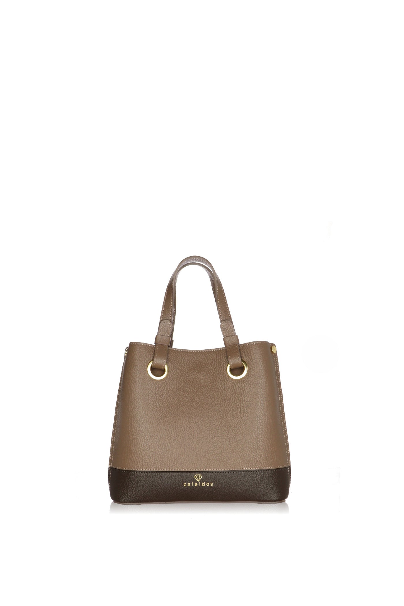 Borsa piccola bicolore in pelle made in Italy