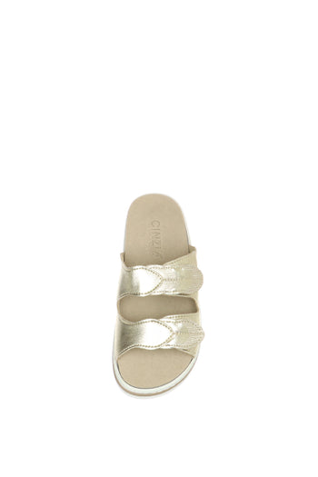 Sandalo scalzato con platare estraibile doppia fascia regolabile Cinzia Soft - 5