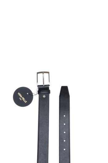 Cinta in pelle saffiano blu o nera I am & accessories - 4
