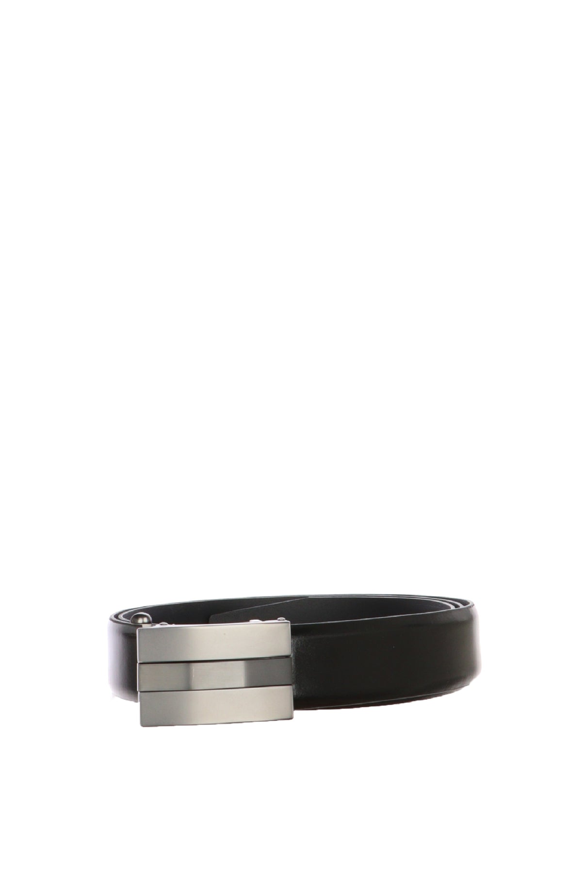 Cintura Uomo Elegante con Fibbia Automatica Satinata
