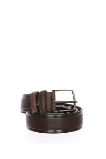 Cintura Uomo in Vera Pelle Fango e Marrone Made in Italy - 4
