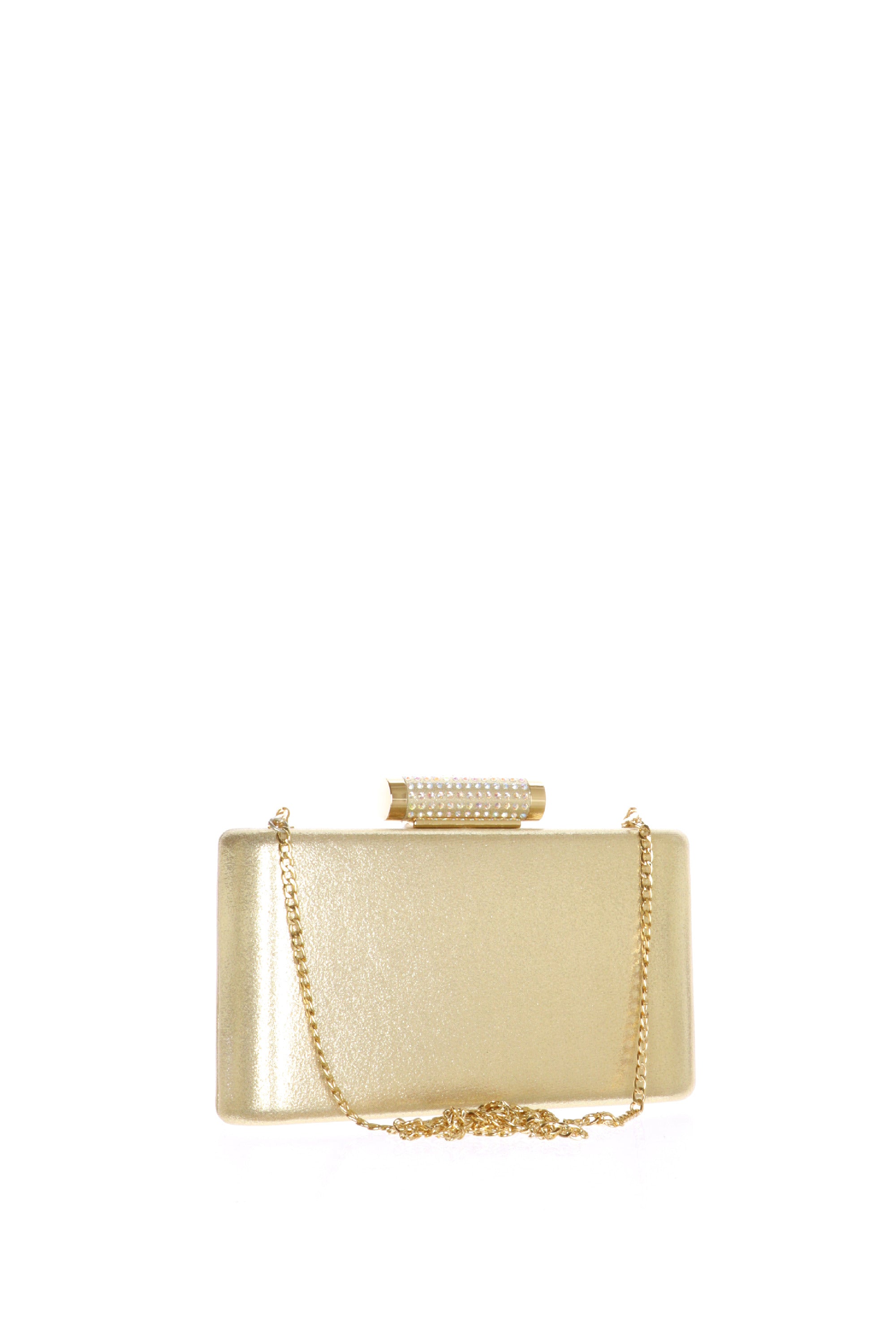 Clutch chiusura gioiello argento e oro Menbur