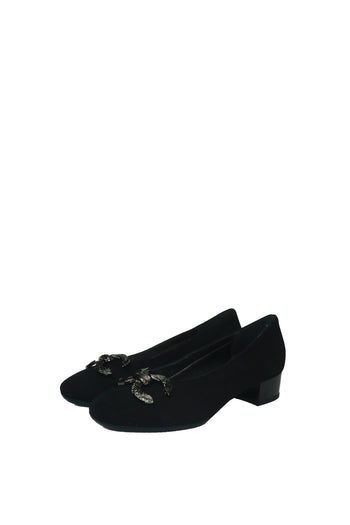 Decolletè basso nero e blu Soffice Sogno - 4