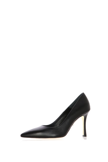 Decolletè elegante in pelle nero tacco alto Melluso - 3