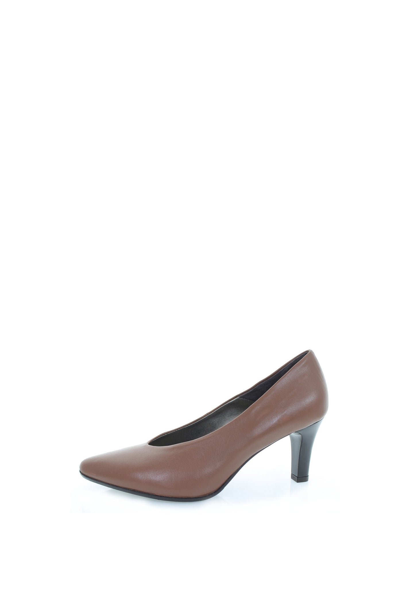 Decolletè in nappa nero o cuoio scollo a V Soffice Sogno 2