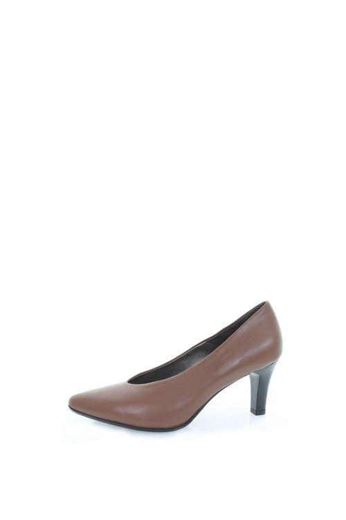 Decolletè in nappa nero o cuoio scollo a V Soffice Sogno - 2