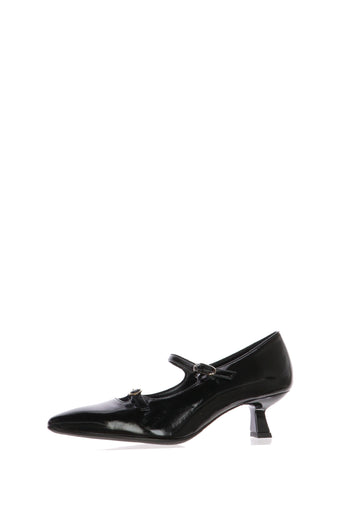 Decolletè in pelle lucida con fibbie Melluso - 3