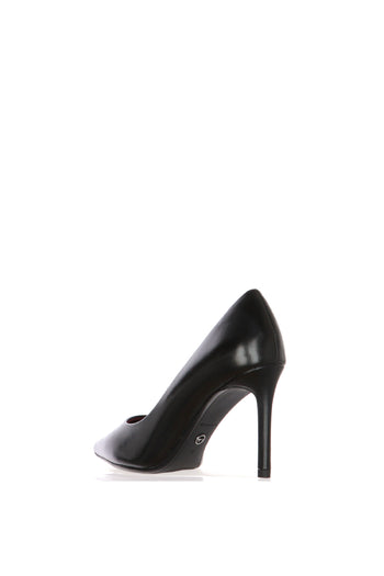 Decolletè in pelle nera con tacco sottile Tamaris - 3
