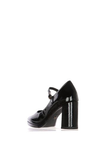 Decolletè mary jane nera in vernice Tamaris - 3