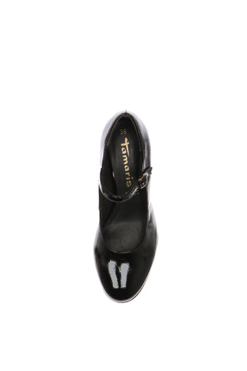 Decolletè mary jane nera in vernice Tamaris - 6