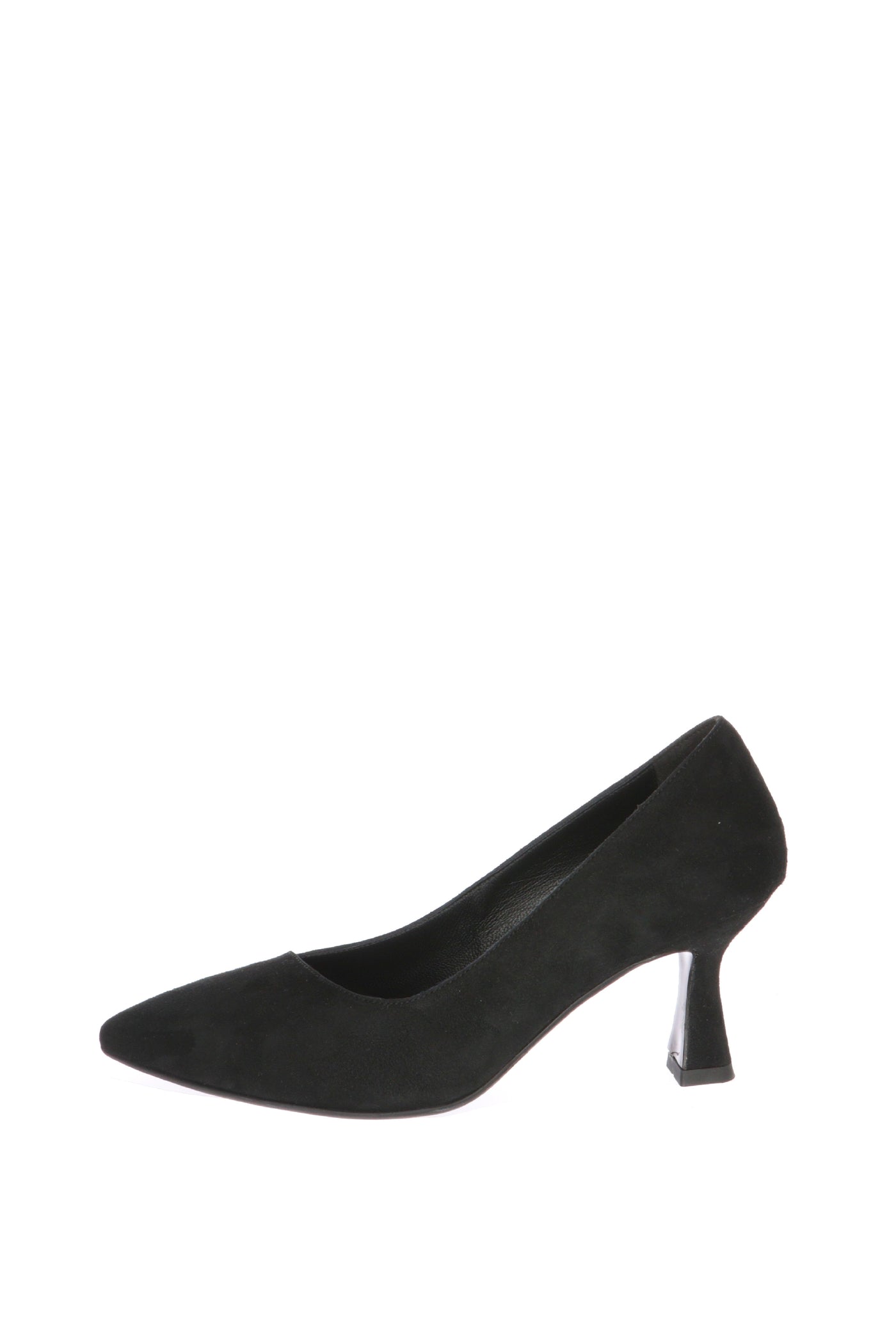 Decolletè nero in camoscio con scollo trasversale Melluso dal 33 al 44