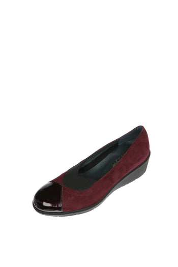 Decolletè nero, blu e bordeaux  con zeppa Soffice Sogno - 9