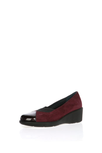 Decolletè nero, blu e bordeaux  con zeppa Soffice Sogno - 6