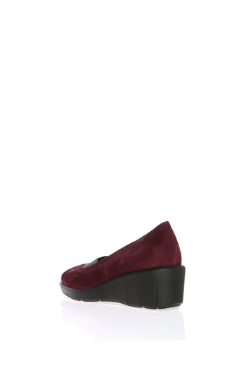 Decolletè nero, blu e bordeaux  con zeppa Soffice Sogno - 8