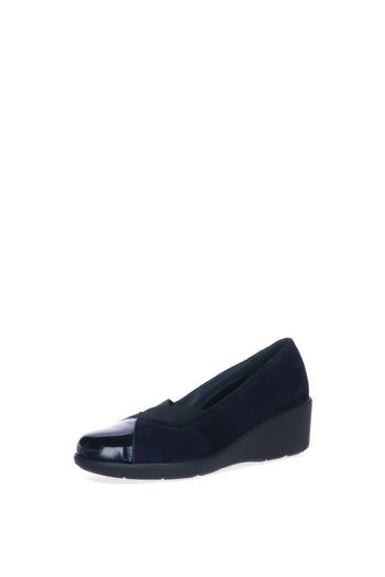 Decolletè nero, blu e bordeaux  con zeppa Soffice Sogno - 5