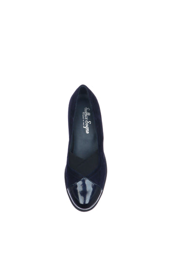 Decolletè nero, blu e bordeaux  con zeppa Soffice Sogno - 11