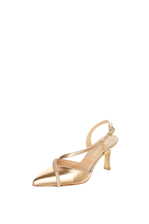 Slingback gioiello in pelle laminata Soffice Sogno - 1
