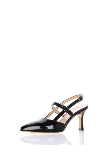 Slingback vernice nera Soffice Sogno - 5