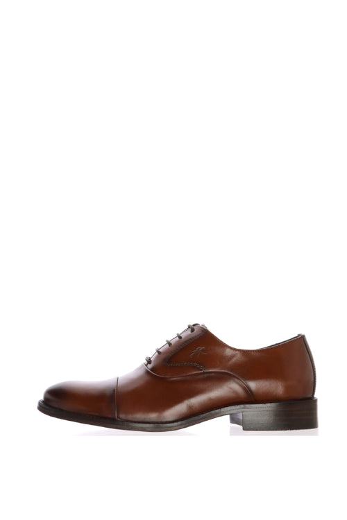 Scarpa allacciata oxford elegante cuoio - 1