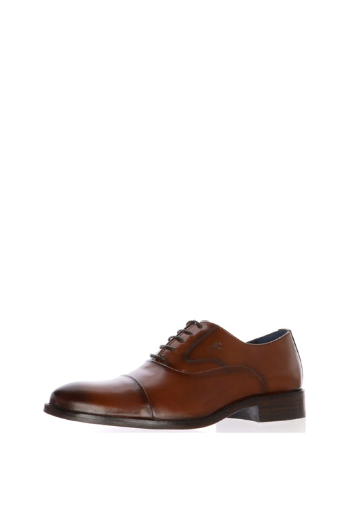 Scarpa allacciata oxford elegante cuoio - 2