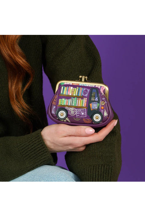 The Vendula Travelling Library Bookshop - Portamonete con clip - 2