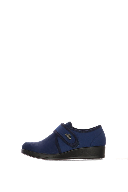 Pantoscarpa elasticizzata con velcro nero e blu Fly Flot - 2