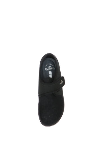 Pantoscarpa elasticizzata con velcro nero e blu Fly Flot - 7