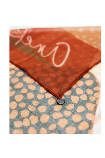 Foulard con stampa cuore - 3