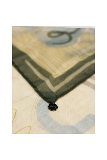 Foulard stampato verde - 3