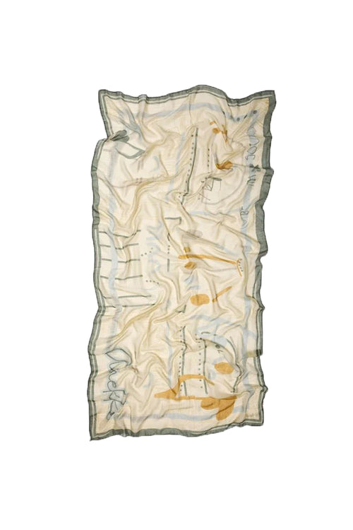 Foulard stampato verde - 1