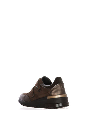 Sneakers marrone con strappi e plantare estraibile Cinzia Soft - 5