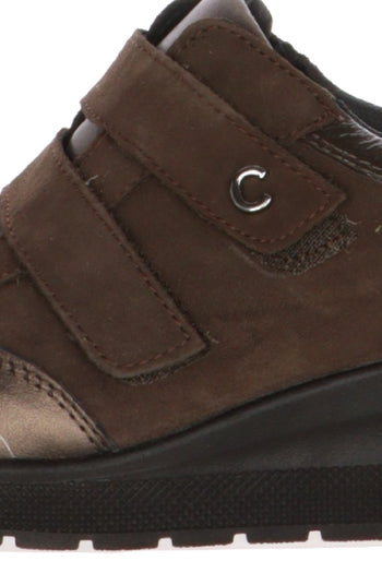 Sneakers marrone con strappi e plantare estraibile Cinzia Soft - 3