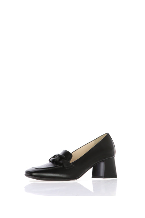 Mocassino nero con catena punta quadra Nero Giardini - 1