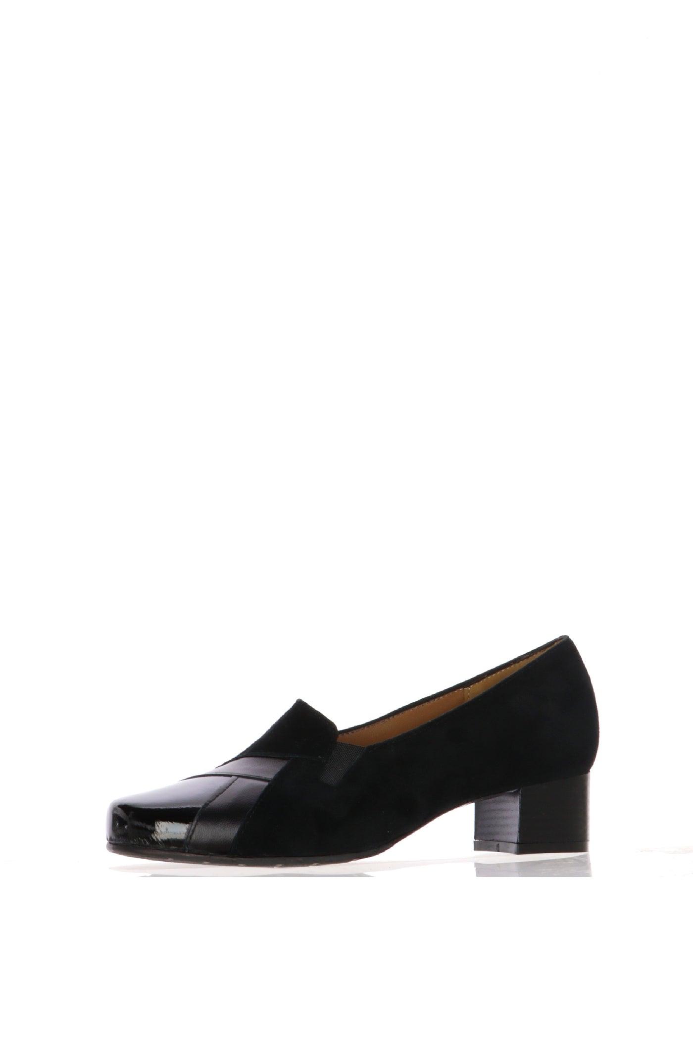 Mocassino nero classico con tacco basso Soffice Sogno 2