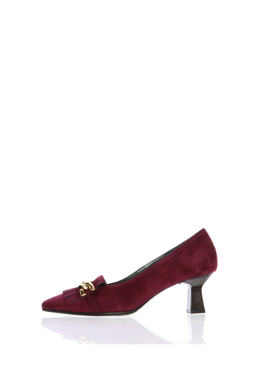 Decolletè con frangia bordeaux Soffice Sogno - 1