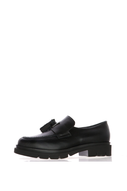 Mocassino tendenza in vera pelle nero  Soffice Sogno - 2