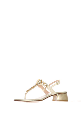 Infradito gioiello in pelle burro - 3