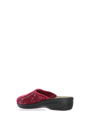 Pantofola con paillettes e cuori blu Inblu - 5