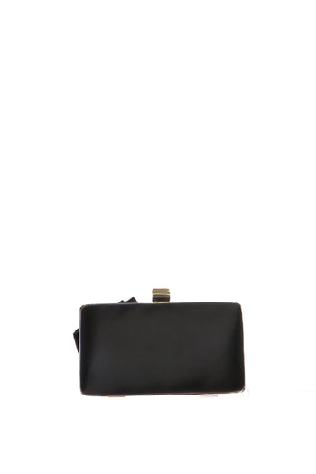 Clutch elegante in raso con fiocco gioiello Menbur - 3