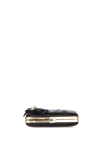 Clutch elegante in raso con fiocco gioiello Menbur - 6