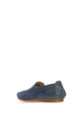 Mocassino Dorian in camoscio verde oliva  beige e blue jeans - 12