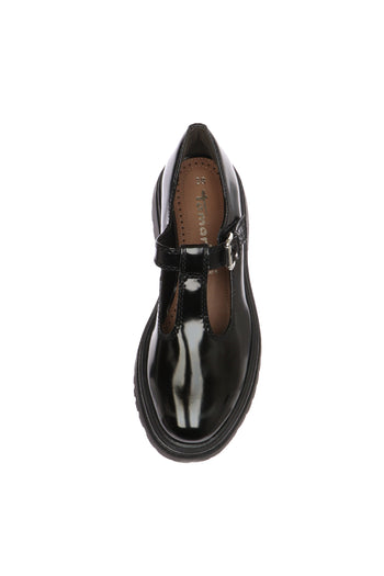 Mocassino Slipper tendenza nera in pelle abrasivata Tamaris - 6