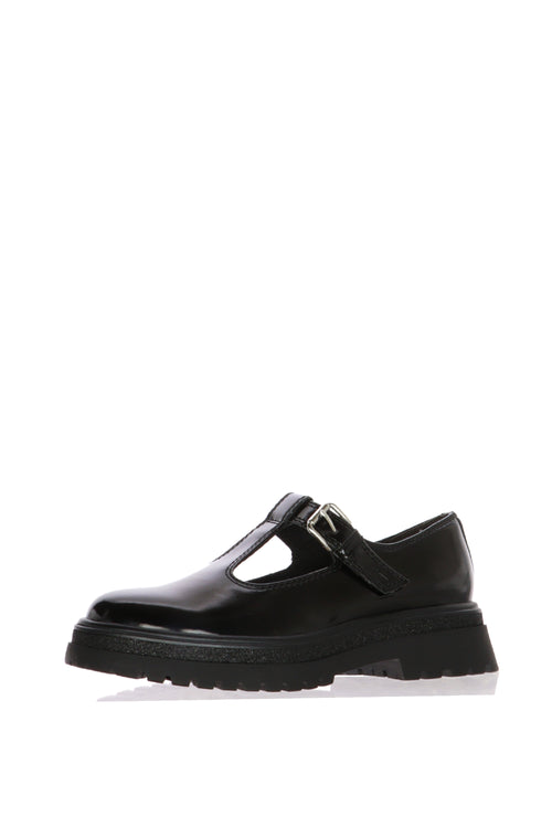 Mocassino Slipper tendenza nera in pelle abrasivata Tamaris - 2