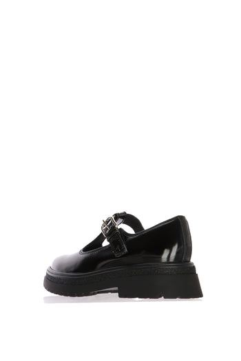 Mocassino Slipper tendenza nera in pelle abrasivata Tamaris - 3