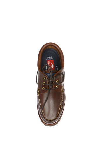 Mocassino barca uomo in pelle marrone - 5