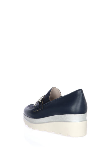 Mocassino blu con accessorio - 5