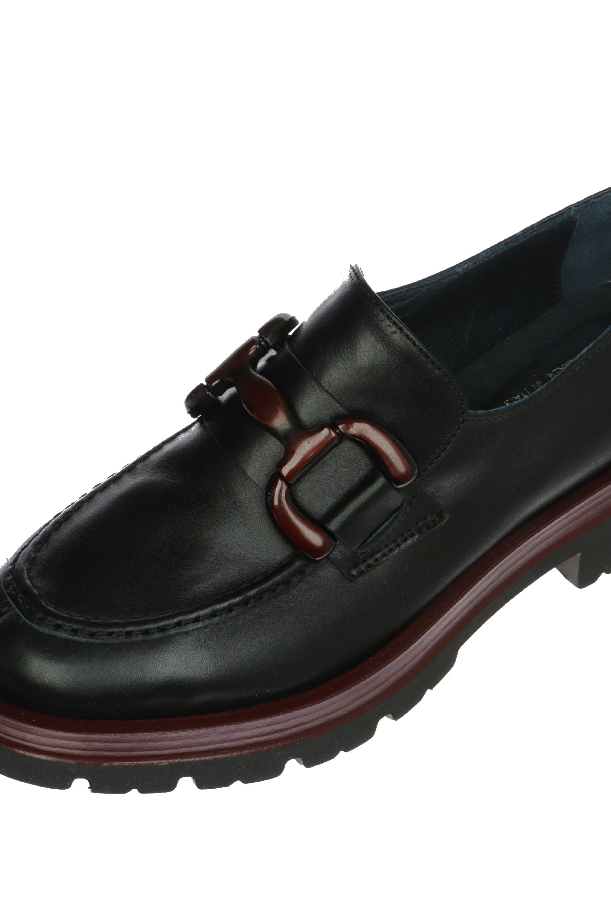 Mocassino casual in pelle  con catena Soffice Sogno