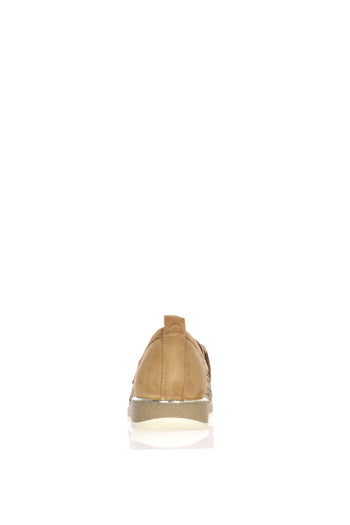 Mocassino cuoio con catena, plantare relax fit estraibile - 6