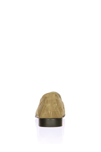 Mocassino estivo in camoscio blu e beige Himalaya - 10