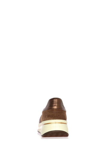 Mocassino in camoscio beige con plantare estraibille Ara Shoes - 4